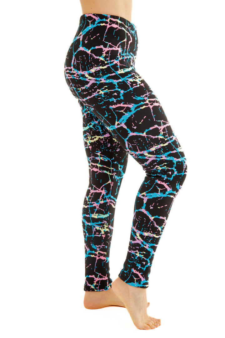 Neon Splatter - Cozy Lined Leggings