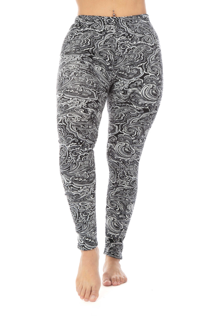 B&W Garden - Cozy Lined Leggings