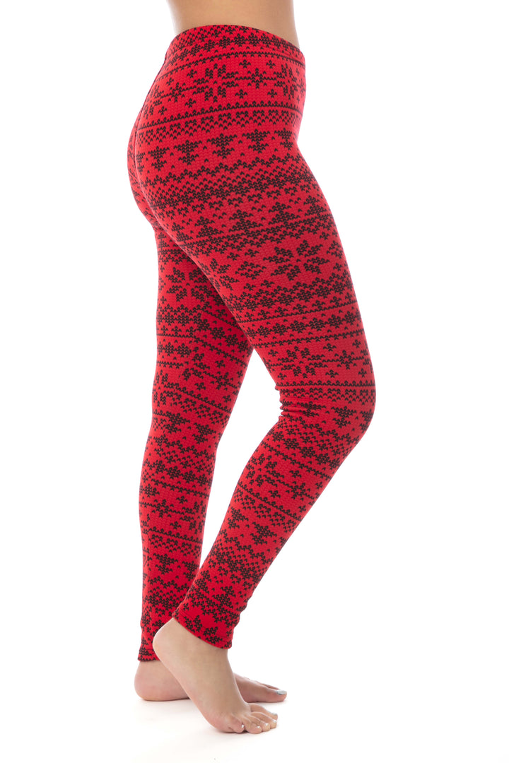 Xmas Stitch - Cozy Lined Leggings