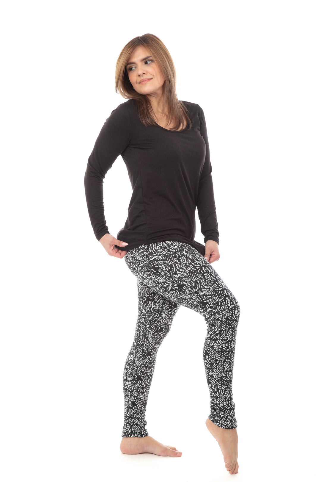 B&W Connections - Cozy Lined Leggings