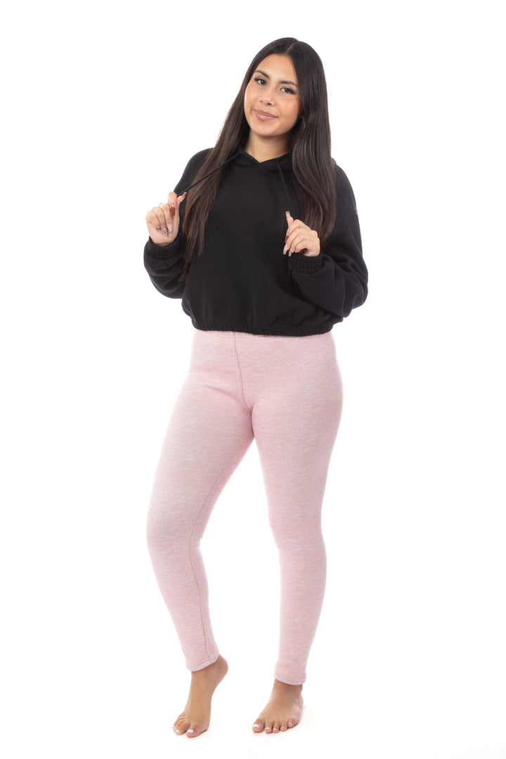 Speckled Pink - Cozy Lined Leggings