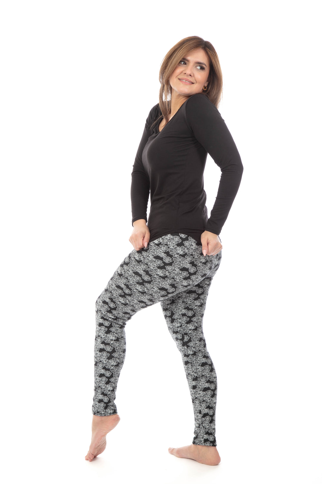 Flower Field - Leggings doublés confortables