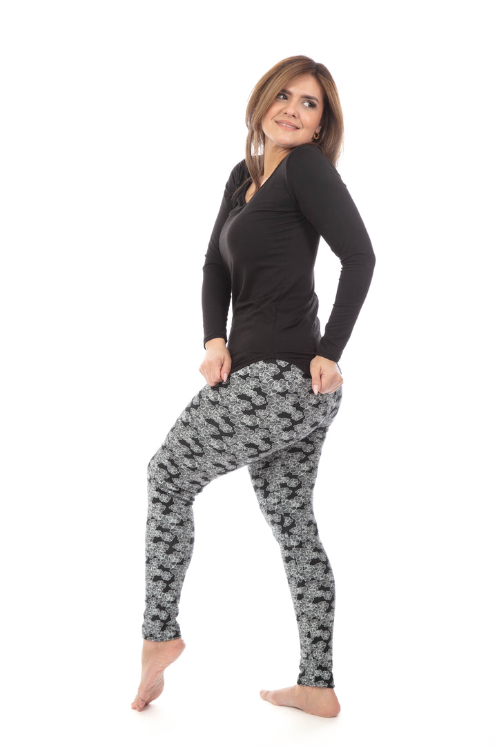 Flower Field - Leggings doublés confortables