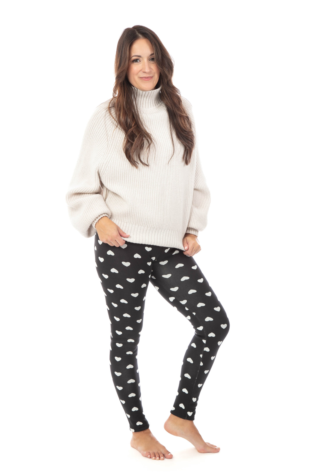 White Love - Cozy Lined Leggings