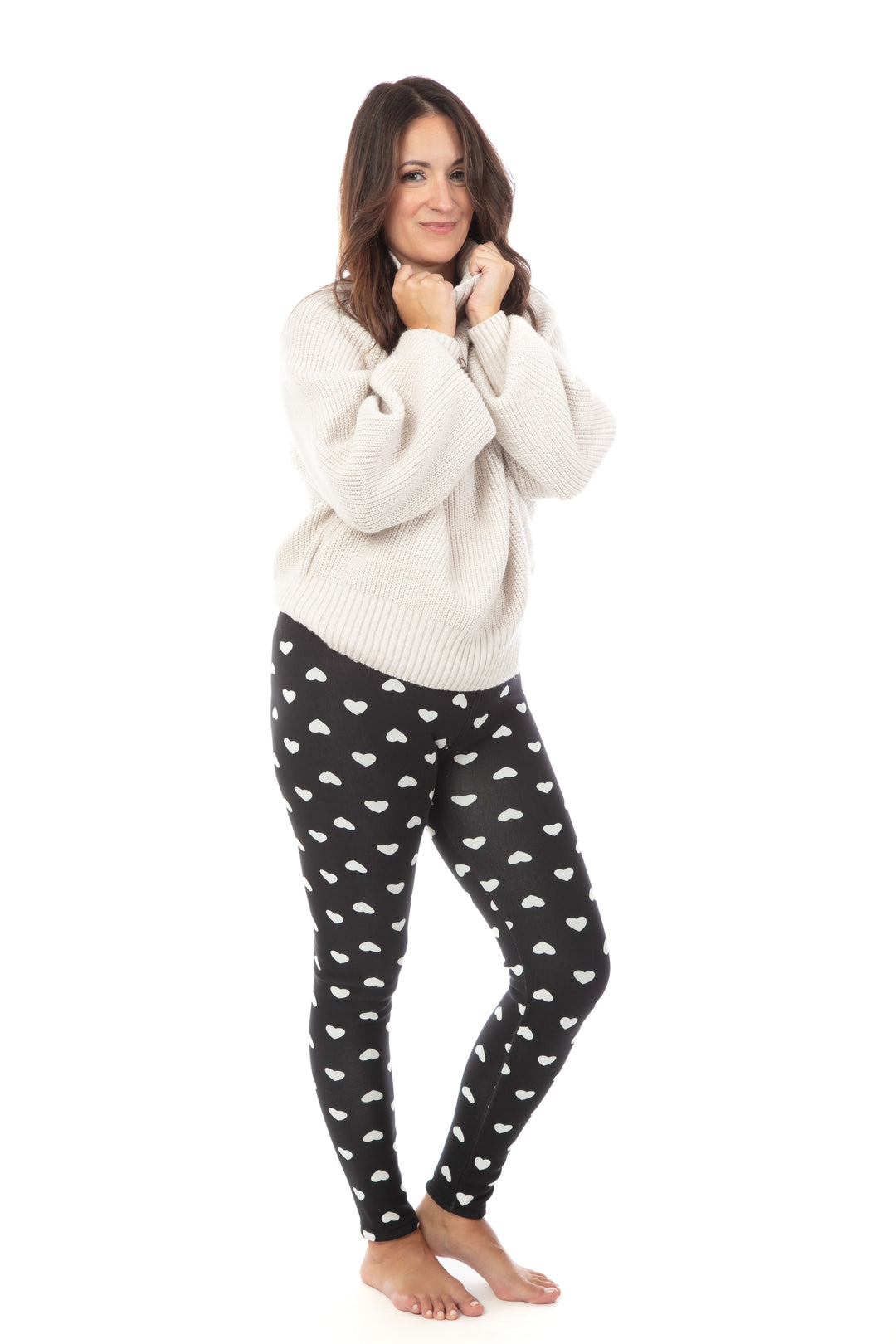 White Love - Cozy Lined Leggings