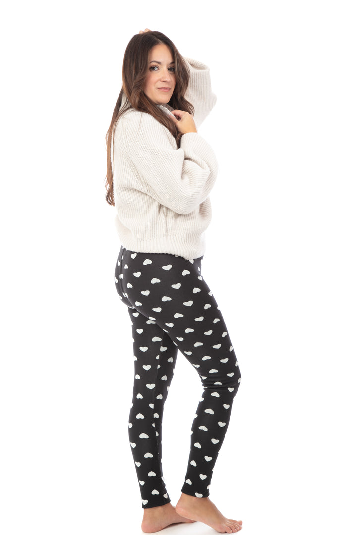 White Love - Cozy Lined Leggings