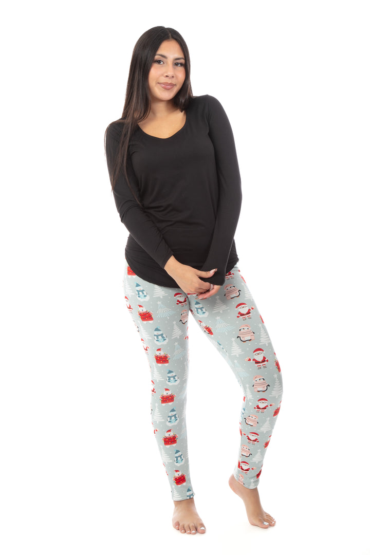 Happy Village - Cozy Lined Leggings