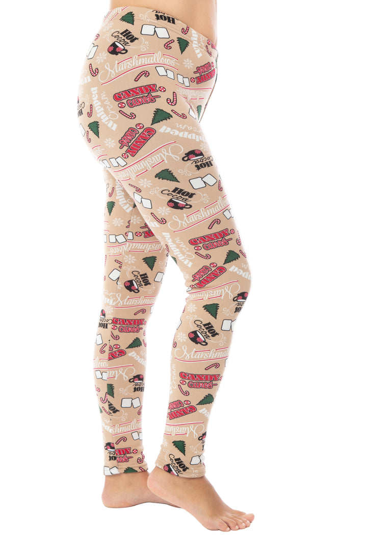Marshmallow Xmas - Cozy Lined Leggings