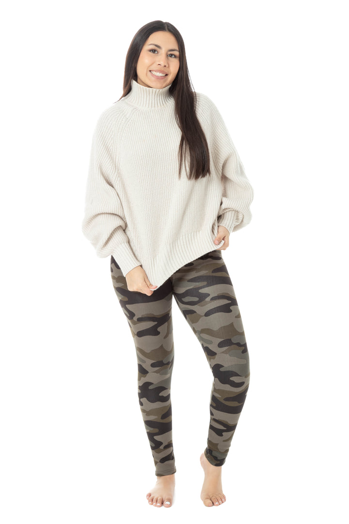 Camouflage clair - Leggings doublés confortables