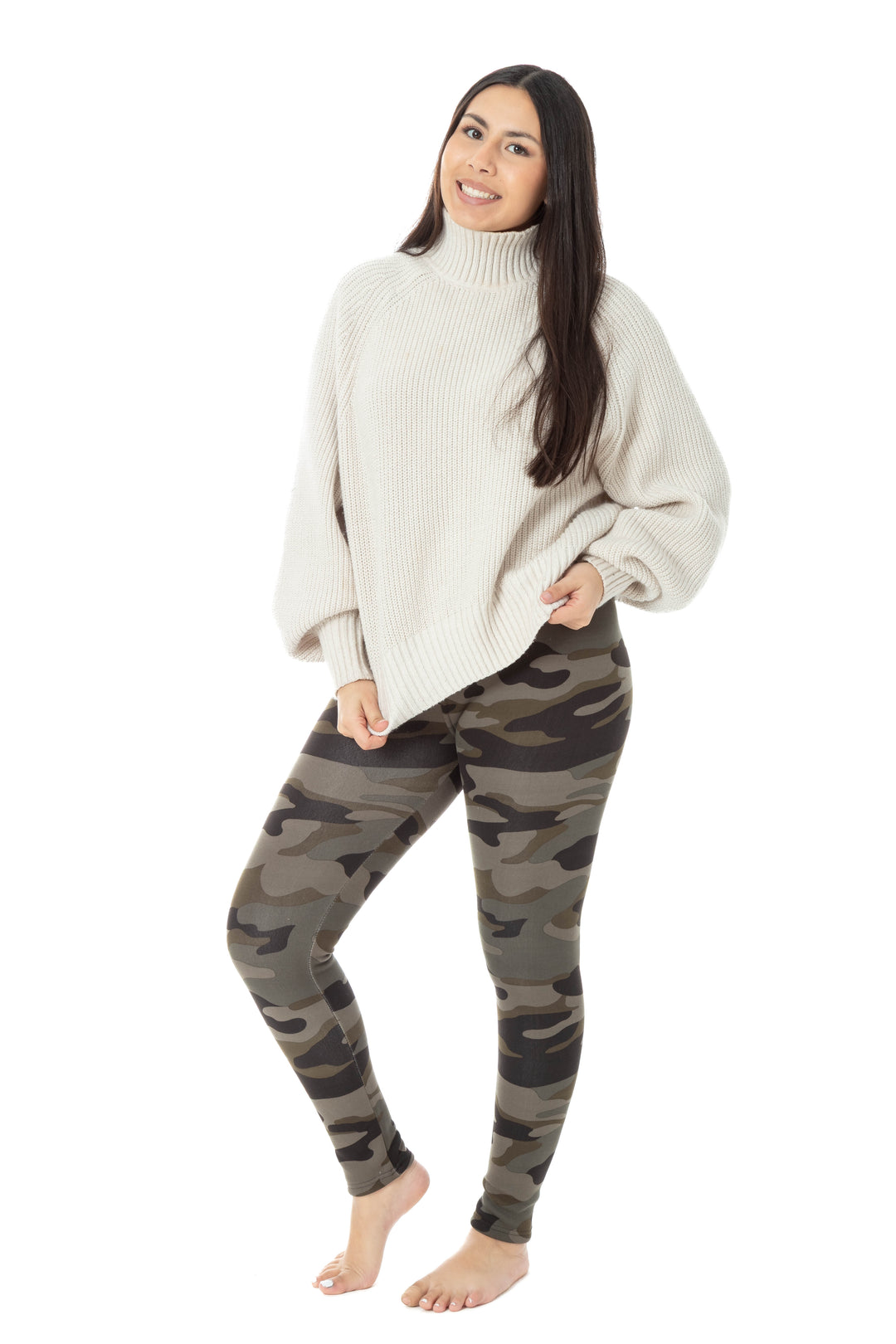 Camouflage clair - Leggings doublés confortables