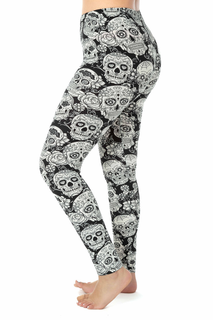 White Skull - All Season Leggings