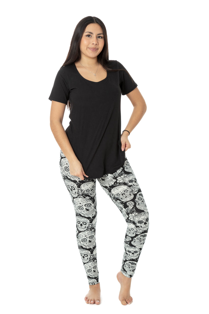 White Skull - All Season Leggings