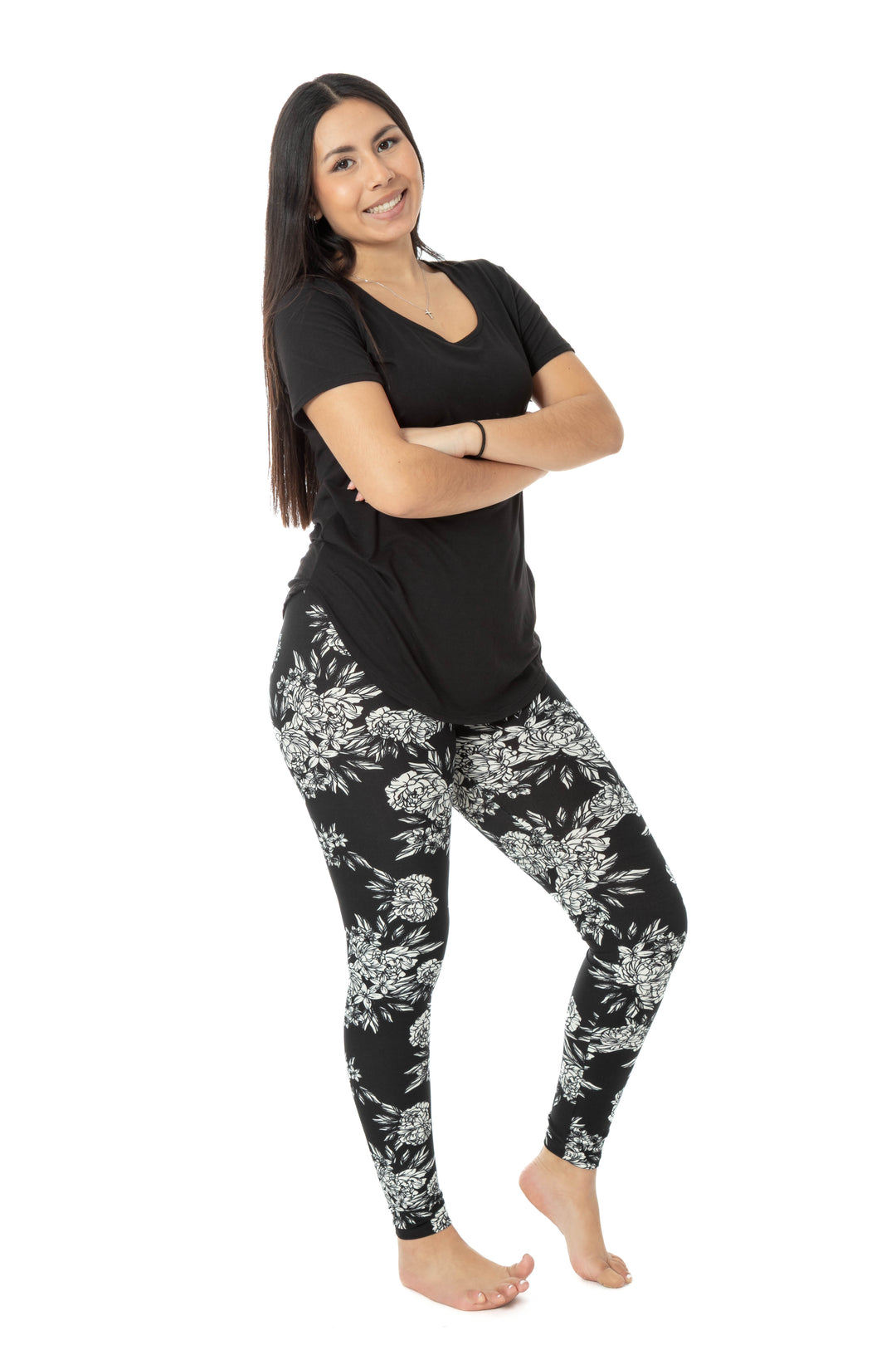 Black Floral - All Season Leggings