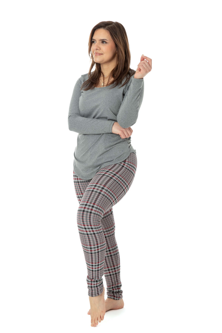 Red Line Checker - Leggings doublés confortables