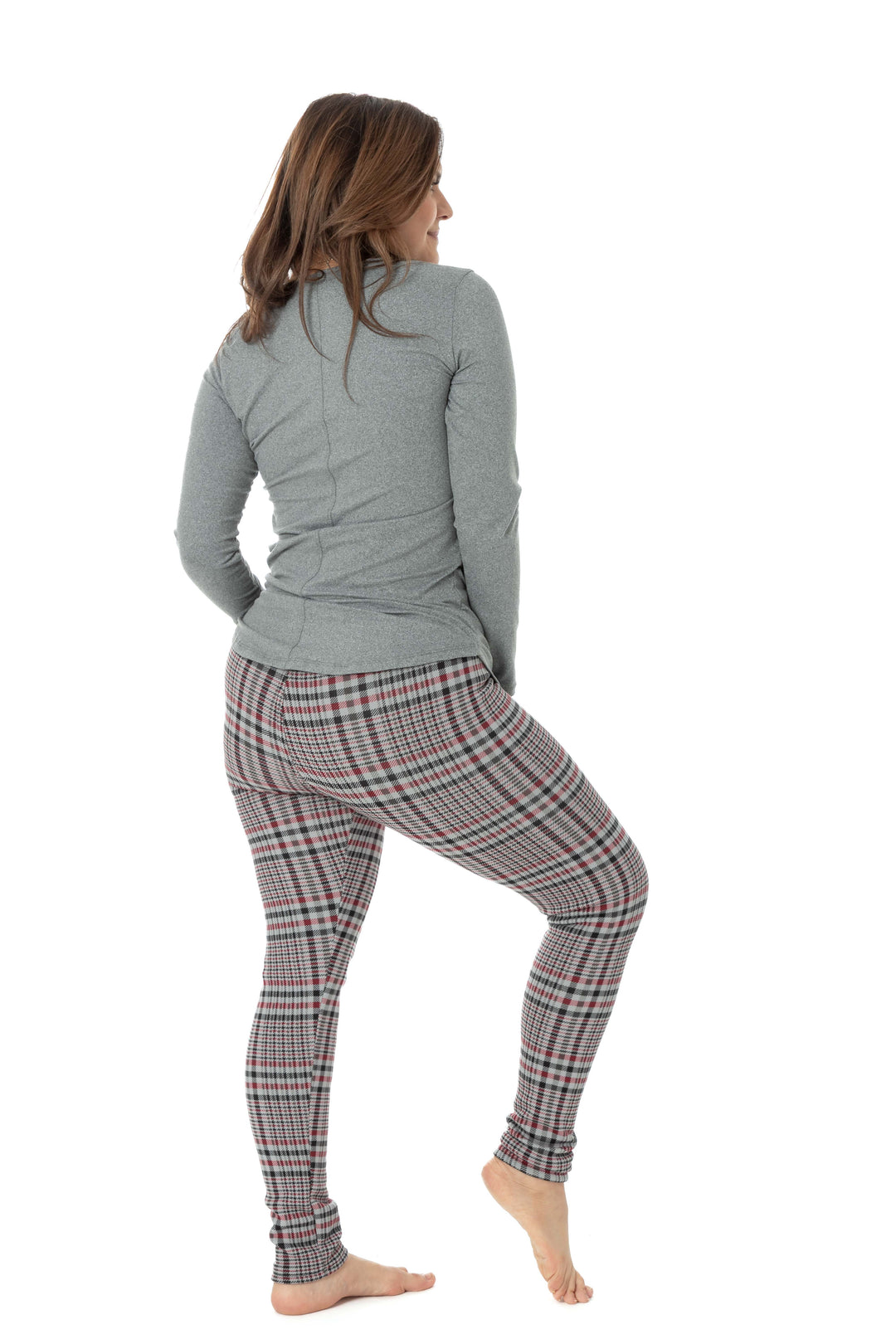 Red Line Checker - Leggings doublés confortables