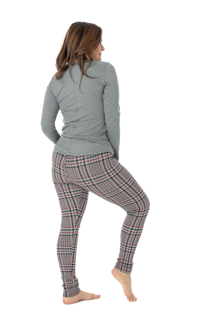 Red Line Checker - Leggings doublés confortables