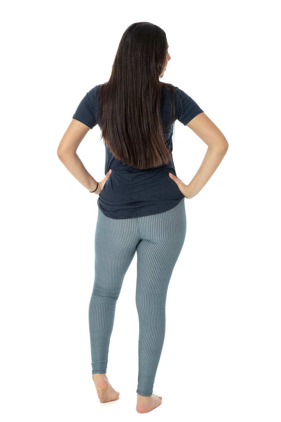 Rayures bleues - Leggings toutes saisons