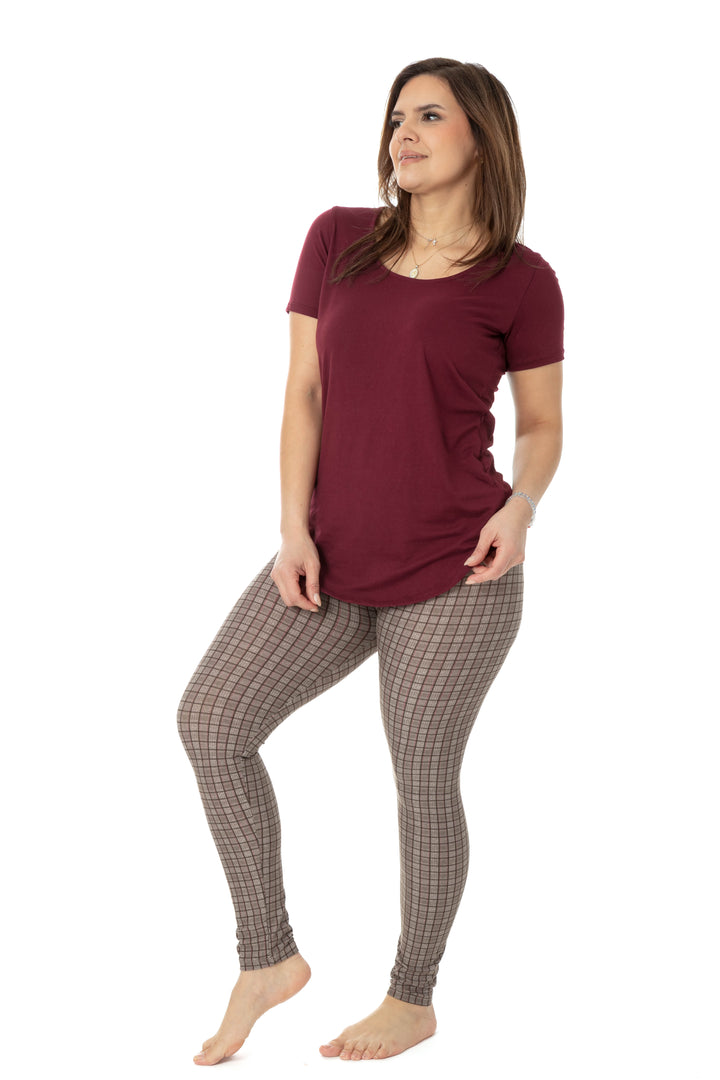 Light Brown Squares - All Season Leggings