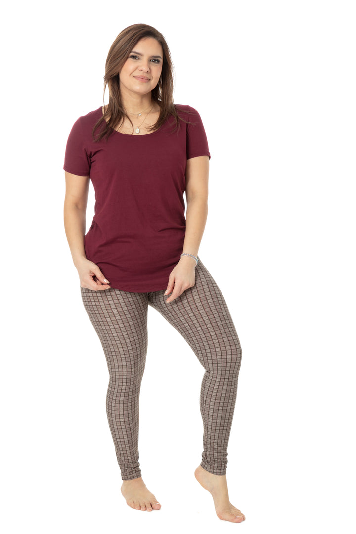 Light Brown Squares - All Season Leggings