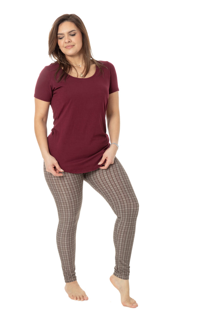 Light Brown Squares - All Season Leggings