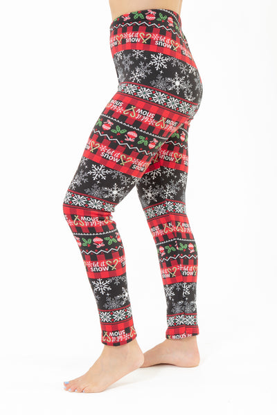 Knit Wool Like Thermal Leggings Colorful Seasonal Patterns, B10749, One  Size at  Women's Clothing store: Tights