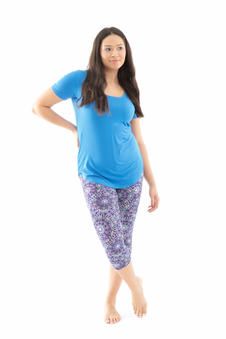 Mandala violet - Capris