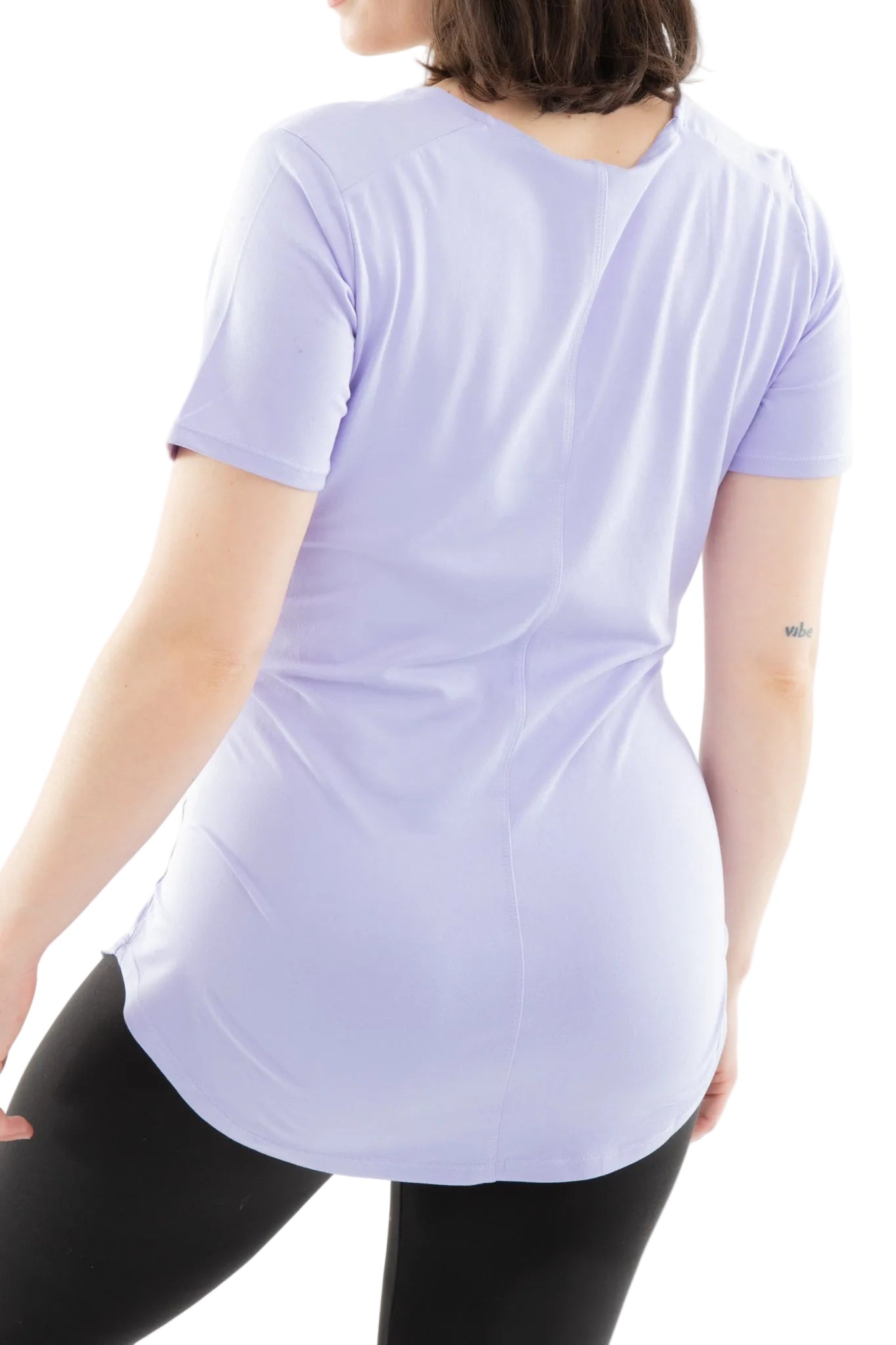 Light Purple - Short Sleeve Tunic Top – Just Cozy