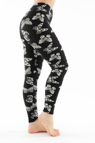 Just Cozy Women's Sugar Skull Leggings Plus One Size Fits Most 12-20