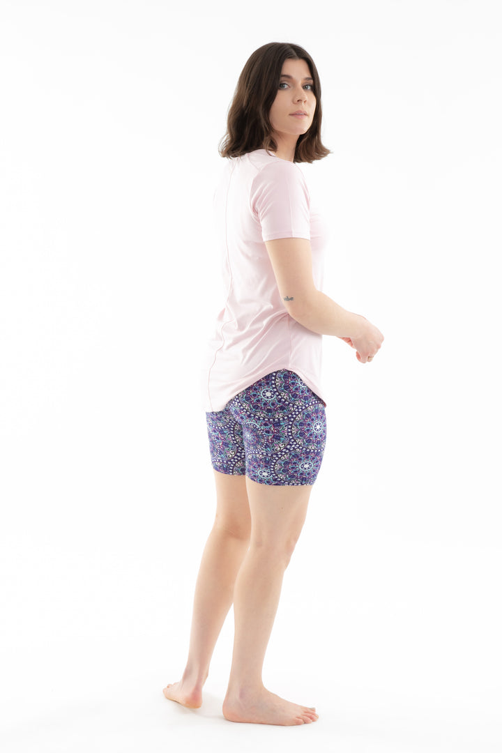 Mandala violet - shorts