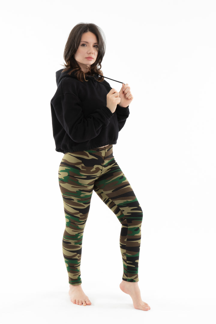 Green Camo - Cozy Lined