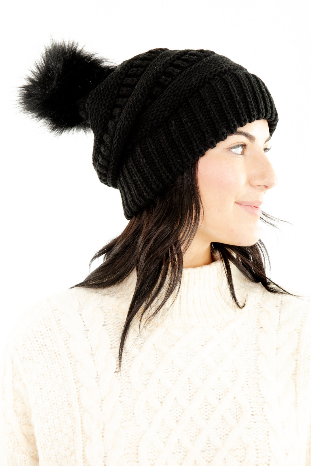 Black - Cozy Slouchy Beanie