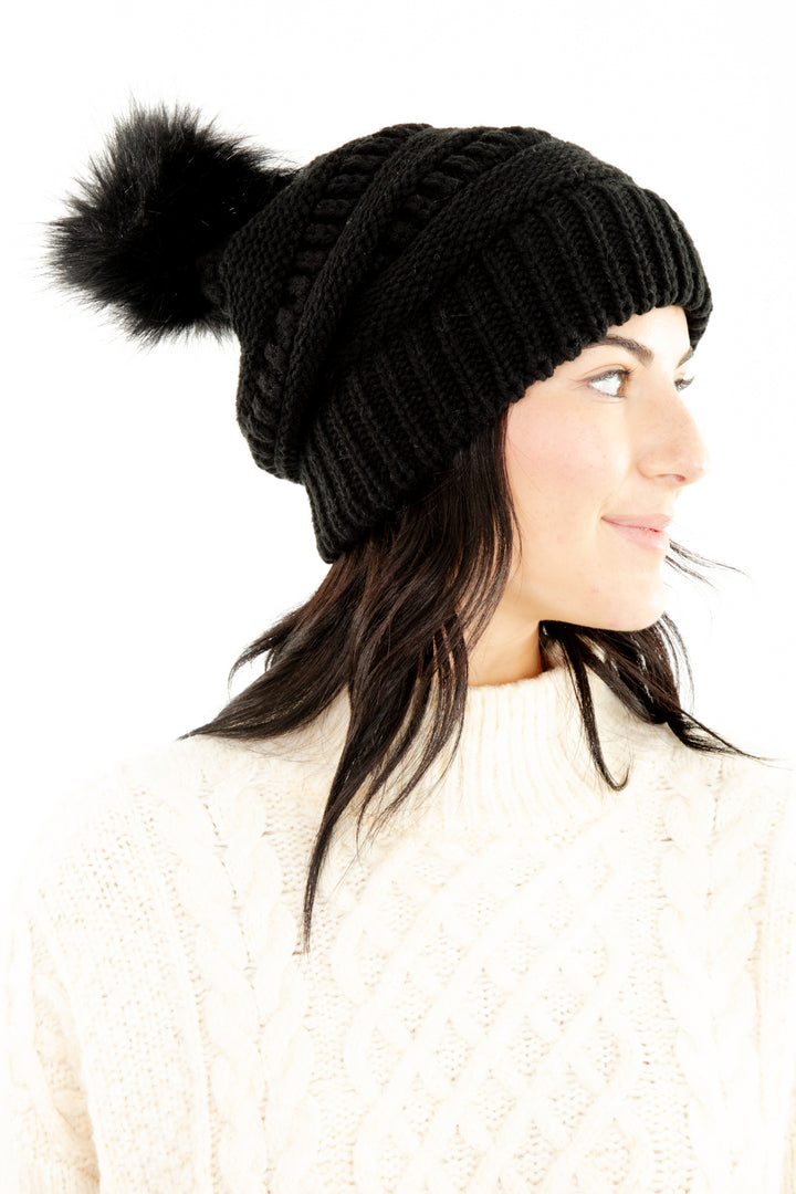 Black - Cozy Slouchy Beanie