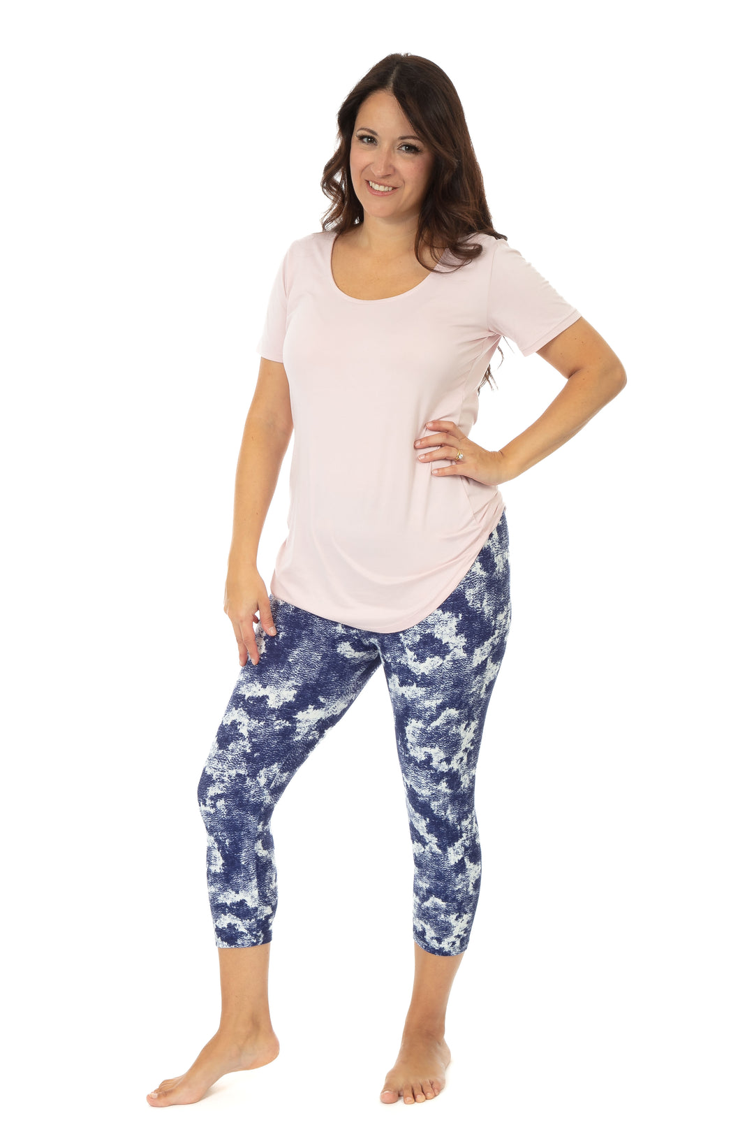 Teinture bleu foncé - Capris