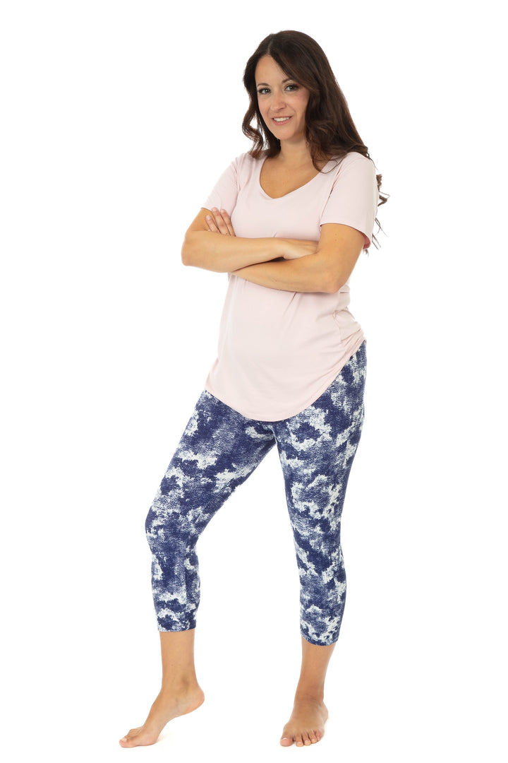 Teinture bleu foncé - Capris