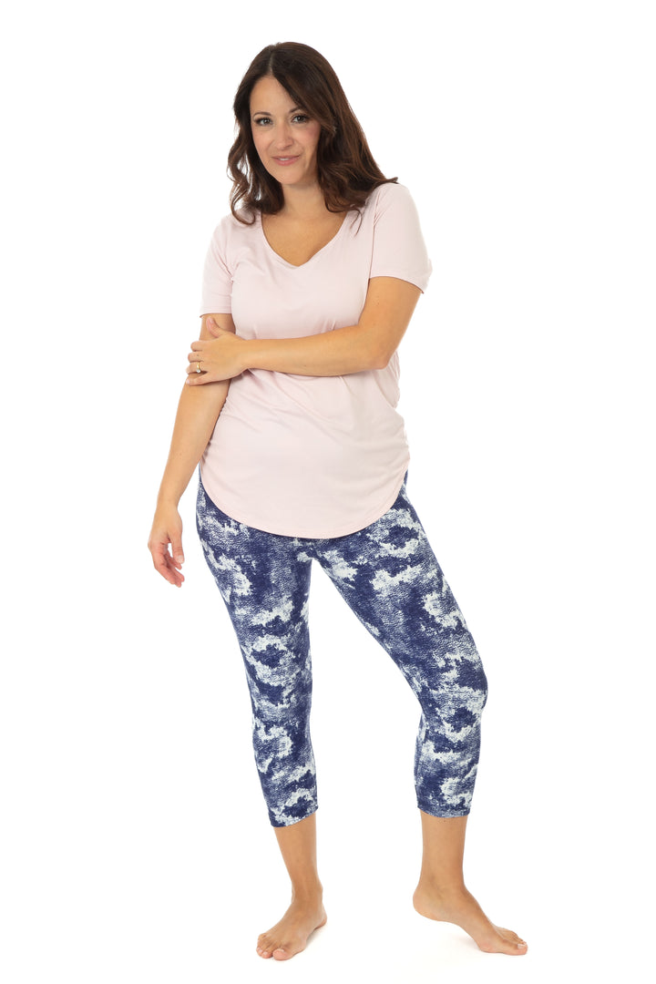 Teinture bleu foncé - Capris