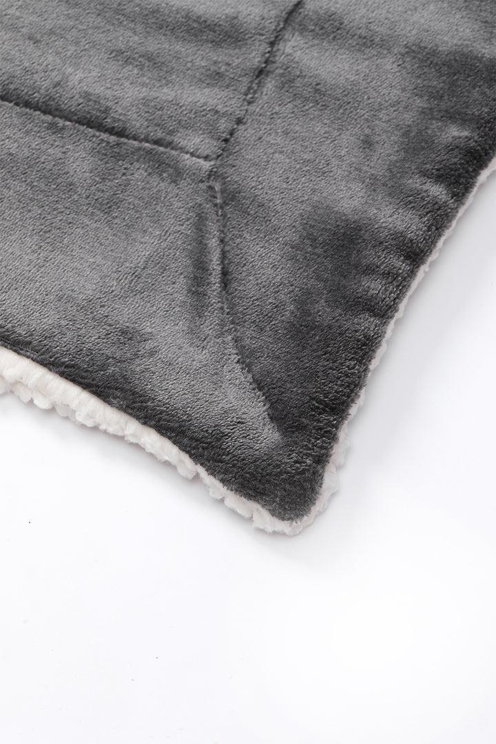 Gris Foncé - Couverture Sherpa