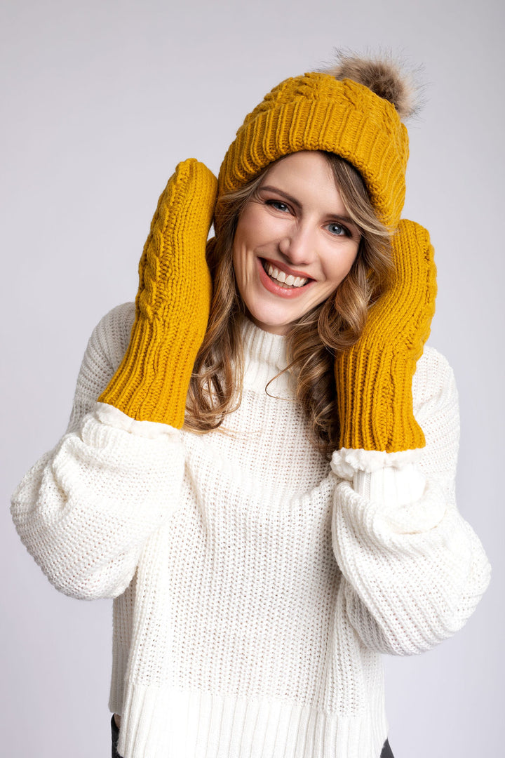 Jaune Moutarde - Bonnet Doublé Confortable