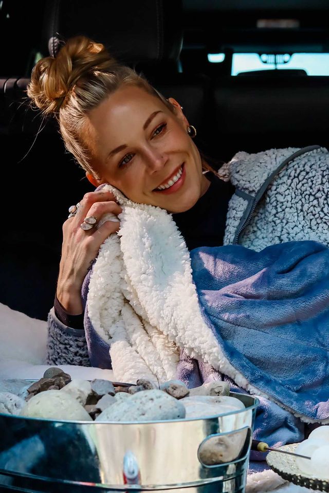 Gris foncé - couverture sherpa