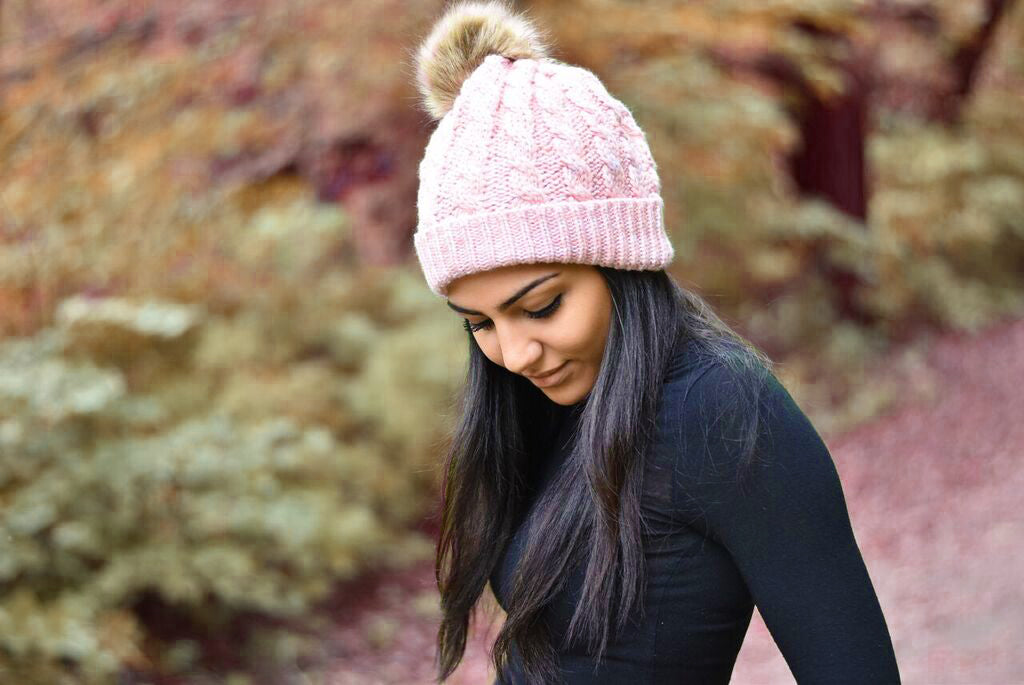 Pink - Cozy Lined Hat