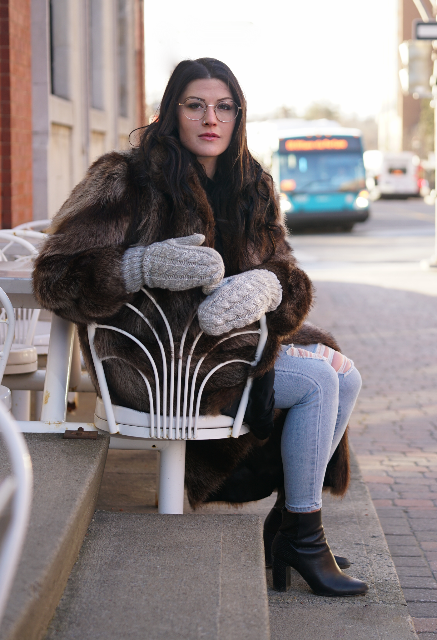 Blue - Cozy Lined Mittens