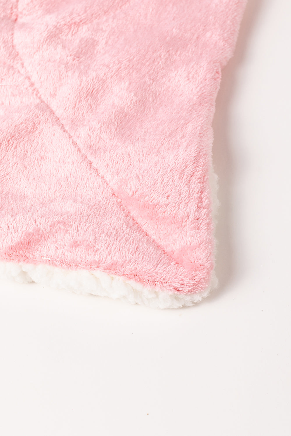 Couverture rose - sherpa