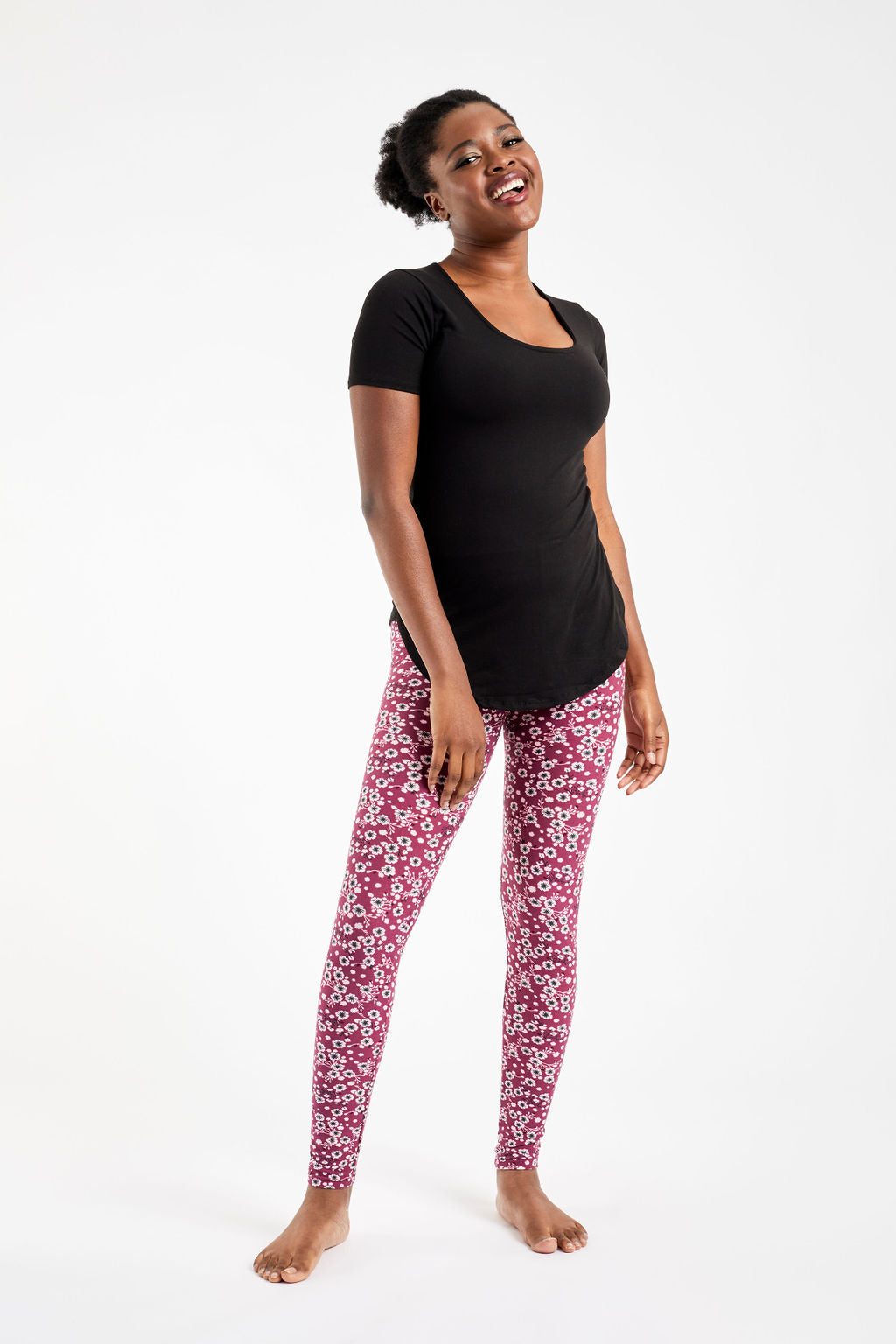 Power 7/8 Workout Leggings Sb5400a 78 Pink-Scattered-Petal – RUE MADAME