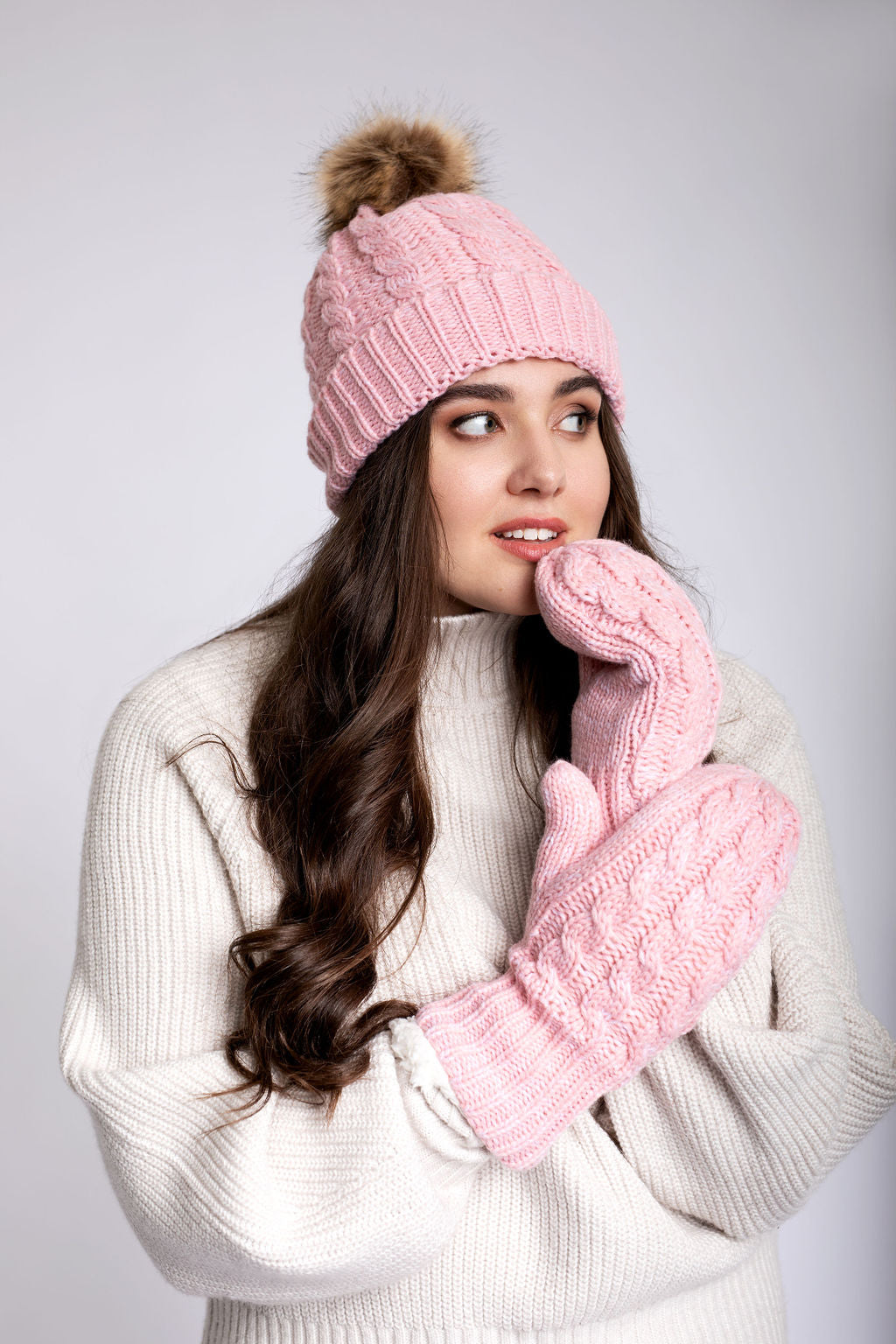 Pink - Cozy Lined Hat