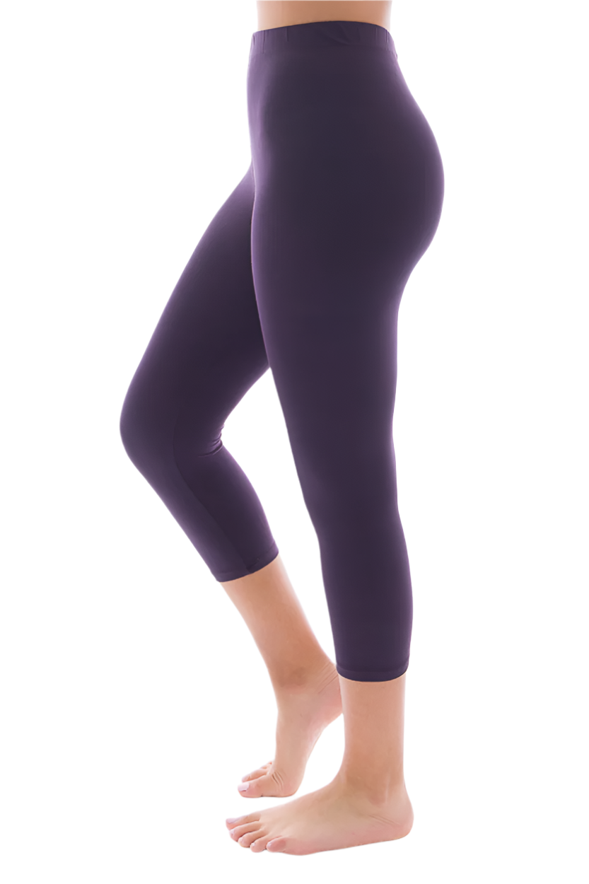 Purple 2025 capris leggings