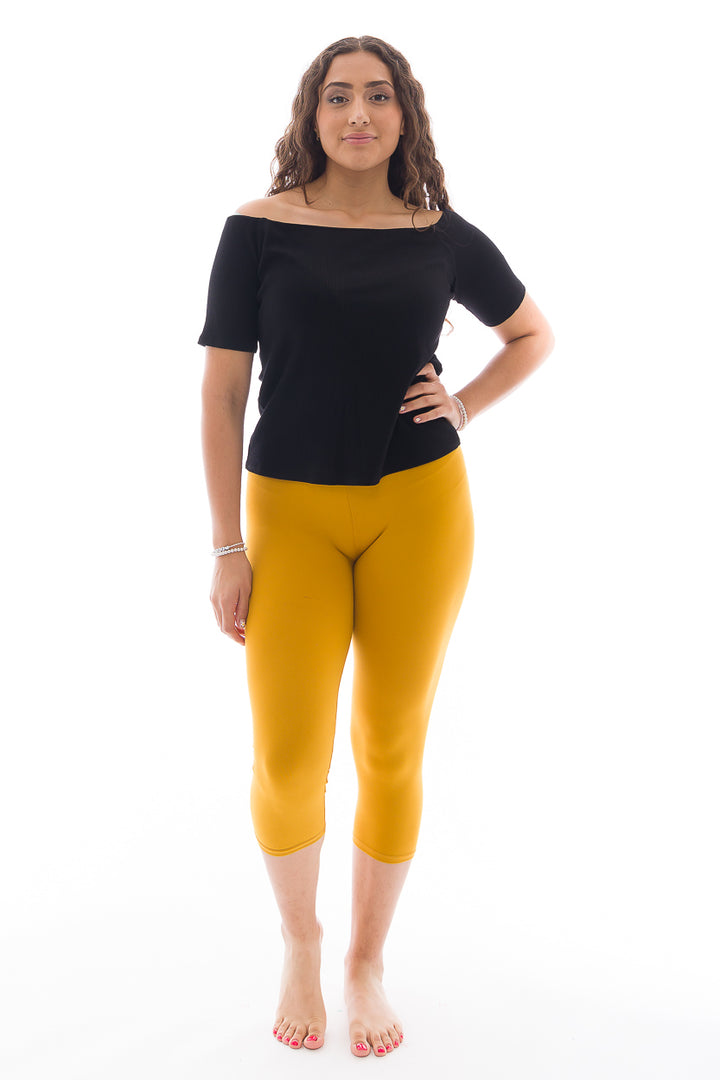 Mustard Yellow - Capris