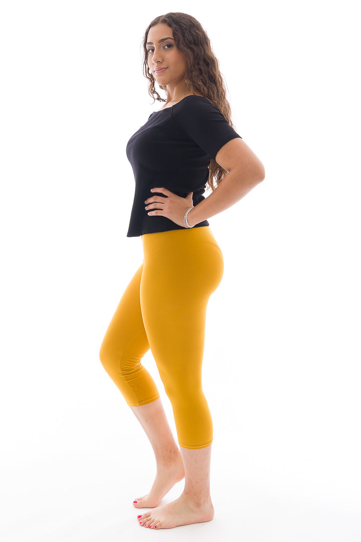 Mustard Yellow - Capris